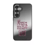 Read Me - Samsung Galaxy S25 Plus Case, Elite Mirror Dark (Magnetic) / Silver