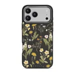 District Wildflowers - iPhone 17 Pro Max Case, Elite Dark (MagSafe) / Silver