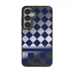 Check & Mate - Samsung Galaxy S25 Case, Elite Mirror Dark (Magnetic) / Silver