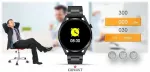 GW450-2 Black + Black Leather Strap