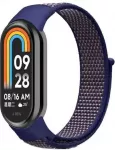 &bdquo;Mi Band 8&ldquo; / &bdquo;9&ldquo; / &bdquo;NFC&ldquo; &bdquo;NylonLoop&ldquo; dirželis, tamsiai mėlynos spalvos