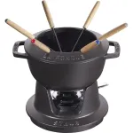 Fondue rinkinys &bdquo;Staub&ldquo; &ndash; 18 cm, juodas
