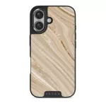 Full Glam - Beige iPhone 16 Case, Elite Dark (MagSafe) / Gunmetal