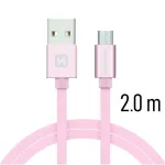 Swissten Textile Quick Charge Universal Micro USB Data and Charging Cable 2.0m