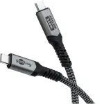 Goobay USB-C Cable, USB4, 1.8 m, black, silver
