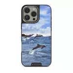 Retro Splash - iPhone 16 Pro Max Case, Elite Dark (MagSafe) / Silver