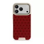 Red Velvet - iPhone 17 Pro Case, Elite Light (MagSafe) / Gold