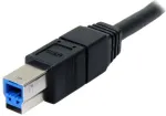 "StarTech 3m Black SuperSpeed USB 3.0 Cable A to B - M/M"