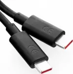 &bdquo;Motorola&ldquo; USB-C &ndash; USB-C kabelis, 1 m, juodos spalvos