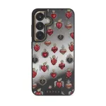 Sworn Hearts - Samsung Galaxy S25 Case, Elite Mirror Dark (Magnetic) / Gold