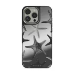 Midnight Ocean - iPhone 16 Pro Max Case, Elite Mirror Dark (MagSafe) / Silver