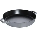Staub Cast Iron Frying Pan with Two Handles - 34 cm, Graphite