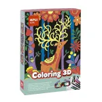 APLI Kids 3D spalvinimo rinkinys su akiniais &ndash; Gyvūnai