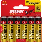 Baterijos - Energizer EVEREADY Gold AA/LR6 DHP6 6 Vnt.