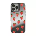 Strawberry Girl - iPhone 16 Pro Case, Elite Mirror Dark (MagSafe) / Silver