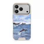 Retro Splash - iPhone 17 Pro Case, Elite Light (MagSafe) / Silver