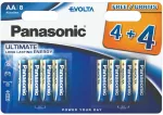 Baterija - Panasonic Evolta LR6EGE/8B 4+4 A&scaron;tuonios AA Baterijos