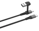 Qualo QKN-2in1-CCA-01 Cable 2in1 USB-C / USB-A / 1.2m / 15W
