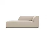 Velvet Chaise Longue Left, "Siena", 1 Seat, 93x181x69 Made in Europe
