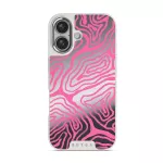 Pink Shores - iPhone 16 Case, Elite Mirror Light (MagSafe) / Silver