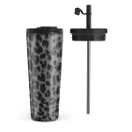 Noir - Travel Mug, 700 ml / Flap & Straw Set