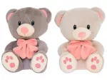 Plush toy - 33293 - CUTE BEAR with BOW - size 28 cm