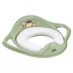 Seat cover on toilet - SOFT - FOREST BUDDY - HEDGEHOG - GREEN