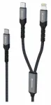 Swissten Textile 2in1 USB-C / Lighting Cable 100W 1.5m