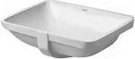 Duravit Starck 3 - Įmontuojamas praustuvas, 49x37 cm, be skylės mai&scaron;ytuvui, Alpine White 0305490000