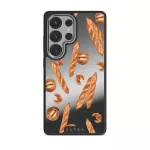 No Crumbs - Samsung Galaxy S25 Ultra Case, Elite Mirror Dark (Magnetic) / Silver