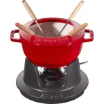 &bdquo;Staub&ldquo; fondiu rinkinys &ndash; 16 cm, raudonas