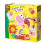 Kūrybinis rinkinys SES Creative Fluffy Loops &ndash; gyvūnėliai i&scaron; pūkuotų siūlų