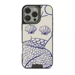 Marine Muse - iPhone 16 Pro Case, Elite Dark (MagSafe) / Silver