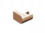 Plastikinis du&scaron;o galvutės laikiklis Ravak, 611.60RGB Rose Gold Brushed