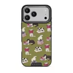 Curious Cat - iPhone 17 Pro Max Case, Elite Dark (MagSafe) / Silver