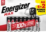 Baterijos - Energizer Max AA, 8 vnt.