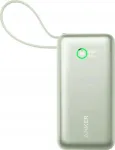 I&scaron;orinė baterija Anker Nano Power Bank (30W,Built-In USB-C Cable, 10000MAH) Green