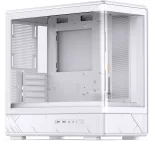 Jonsbo D200 &bdquo;Midi-Tower&ldquo;, mATX, grūdintas stiklas, &bdquo;Mini Temp&ldquo; ekranas &ndash; baltas