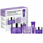 CLINIQUE_SET &bdquo;Smart Clinical Repair&ldquo; koreguojantis rinkinys: veido kremas nuo rauk&scaron;lių su SPF30, 50 ml + serumas rauk&scaron;lėms koreguoti, 10 ml + koreguojantis kremas nuo rauk&scaron;lių aplink akis, 5 ml + balzamas makiažui nuvalyti ir veidui valyti, 15 ml