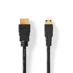 Nedis Ethernet-HDMI&trade;-HDMI&trade; mini / 4K@30Hz / 10.2 Gb / Cable 1.5m