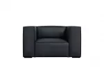 Genuine Leather Armchair, "Turin", 1 Seat, 113x95x68 Made in Europe