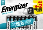 &Scaron;arminė Baterija - Energizer Max Plus AA LR6 8 Vnt.