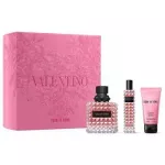 Moteri&scaron;ki kvepalai, Donna Born In Roma Dovanų rinkinys EDP 100 ml, kūno losjonas 50 ml ir miniatiūrinis EDP 10 ml 100 ml