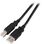 &bdquo;EFB USB 2.0 jungiamasis kabelis A-B, patvarus, 5 m, juodas, &bdquo;Classic&ldquo;&ldquo;