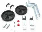Auxiliary wheels 12-20", black plastic