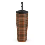 Autumn Plaid - Travel Mug, 700 ml / Straw