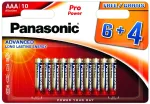 Baterija - Panasonic Pro Power LR03PPG/10B 6+4 vnt.