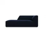 Velvet Chaise Longue Left, "Siena", 1 Seat, 93x181x69 Made in Europe
