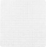 Bathmat BRICK Clear 50x50cm