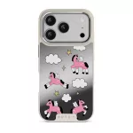 Cloud Hopping - iPhone 17 Pro Case, Elite Mirror Light (MagSafe) / Silver